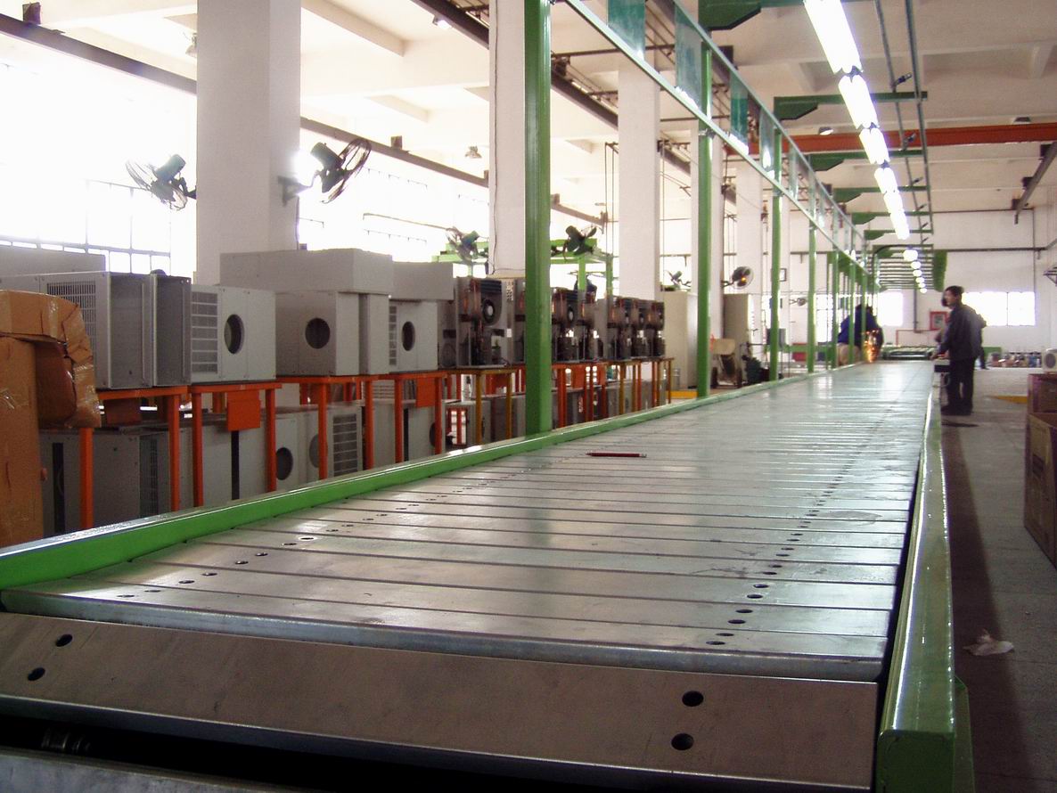 皮带输送机安装现场